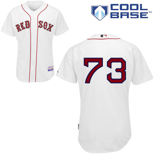 Bryce Brentz #73 MLB Jersey-Boston Red Sox Men's Authentic Home White Cool Base Baseball Jersey